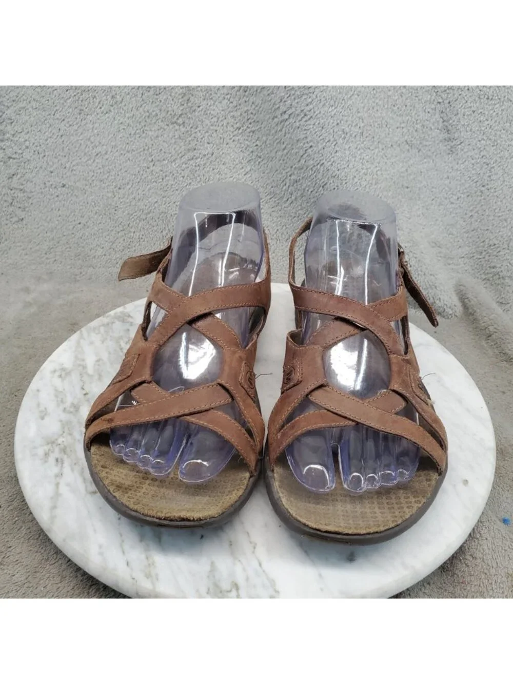 Merrell Shoes Womens Size 8 Agave Brown Leather Strappy Sandals *Read*